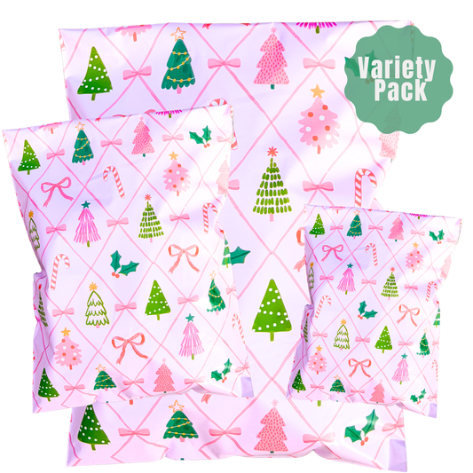 Holiday Variety Pack Poly Mailers - Set of 36/75/150