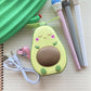Cute Avocado - Mirrored Fan Brown