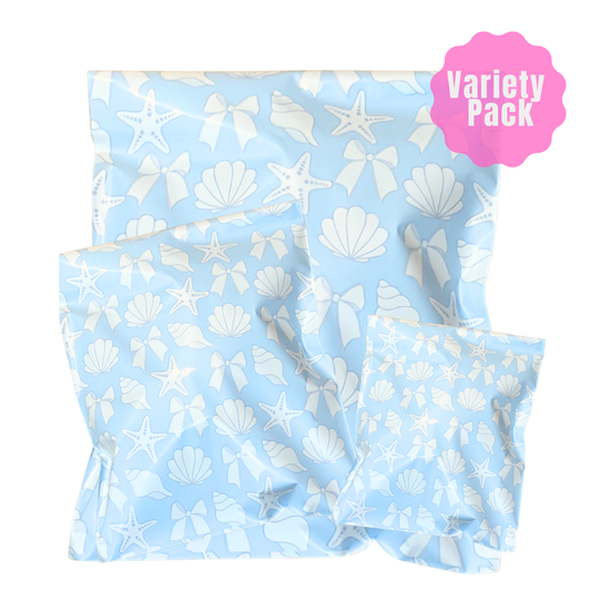 Ocean Shell Variety Pack Poly Mailers | Cute Variety Pack 36/75/150
