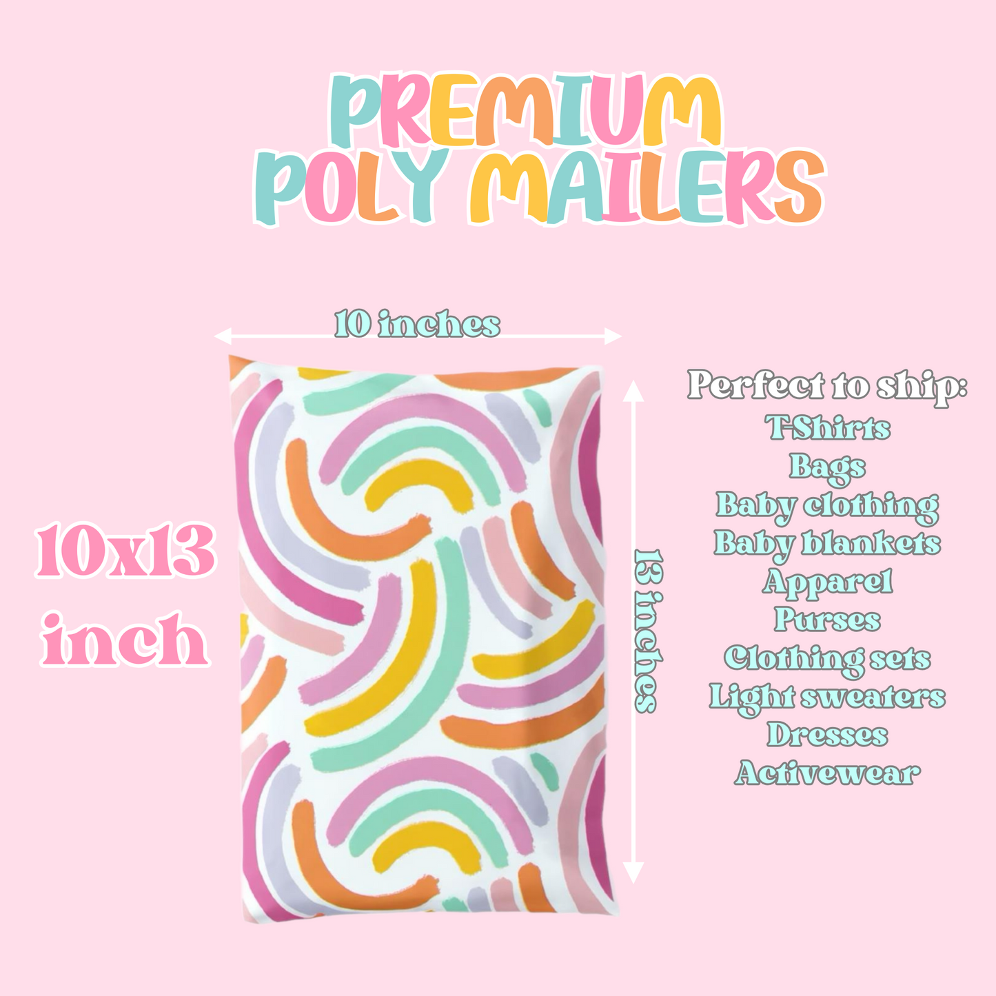 Variety Pack Poly Mailers - Set of 18 or 36