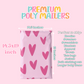 Pink Heart Variety Pack Poly Mailers - Set of 36/75/150